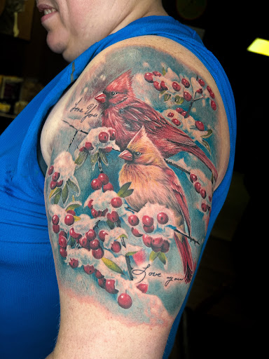 Explore knot tattoo ideas, creative tattoo ideas in Fairmont, available at Heretic Ink