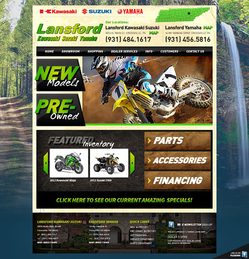 Motorcycle Dealer «Lansford Kawasaki Suzuki Yamaha», reviews and photos, 2876 N Main St, Crossville, TN 38555, USA