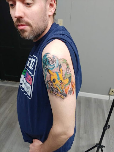 Explore black clover tattoo ideas, creative tattoo ideas in Lockport, available at Famous Tattoos by Pinhead