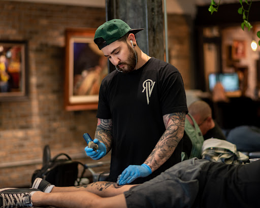 Explore flower vine tattoo ideas, creative tattoo ideas in Long Beach, available at The Raven and The Wolves