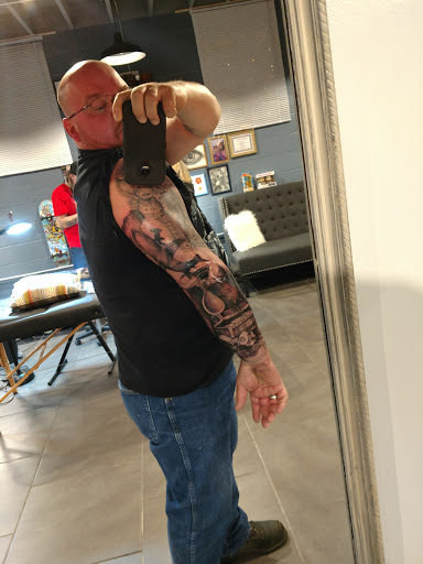 Explore rest in peace dad tattoo ideas, creative tattoo ideas in Kenosha, available at Dead Set Ink