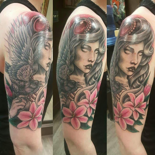 Explore ladies side tattoo ideas, creative tattoo ideas in Littleton, available at White Lotus Custom Tattoo