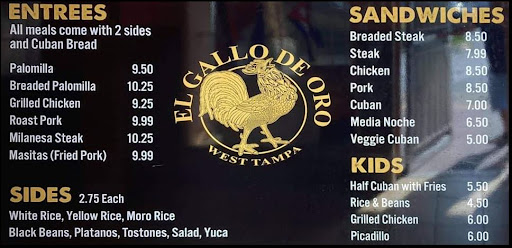 Restaurant «El Gallo De Oro Restaurante», reviews and photos, 4007 Fiesta Plaza, Tampa, FL 33607, USA