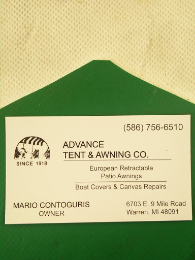ADVANCE TENT & AWNING CO.