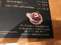 BIG BABA’s Kebabhouse ( Das Original ) à Stuttgart carte
