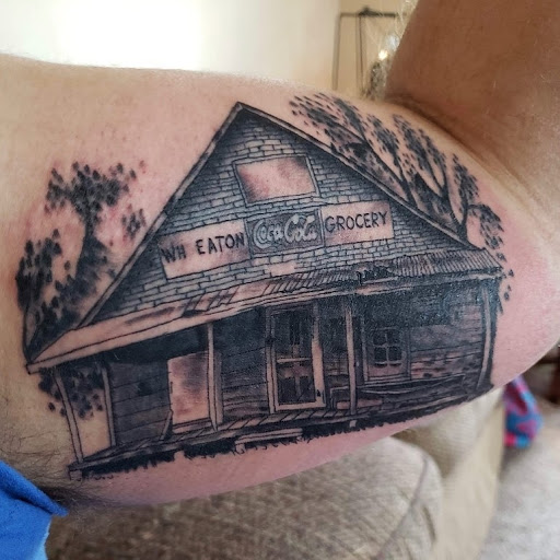 Explore mens arm tattoo ideas small, creative tattoo ideas in Calhoun, available at A Sailors Grave Tattoo Parlor