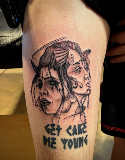 Explore small shoulder tattoo ideas, creative tattoo ideas in Mount Jackson, available at Big Johns Tat Shop