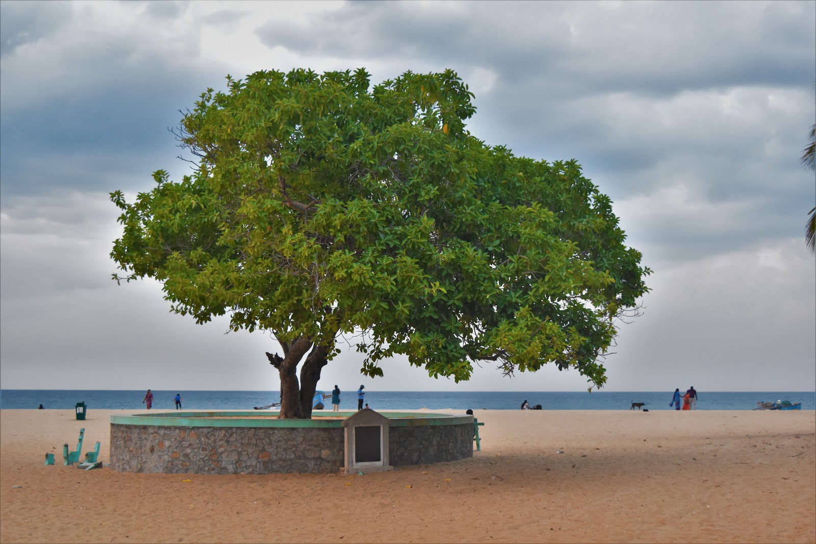 Foto de Kallady Beach e o assentamento