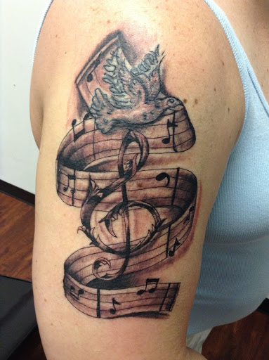 Explore amethyst tattoo ideas, creative tattoo ideas in Seymour, available at American Gypsy Tattoo Corp.