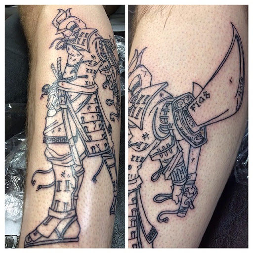Explore monogram tattoo ideas, creative tattoo ideas in Fredericksburg, available at Figure 8 Ink Studios