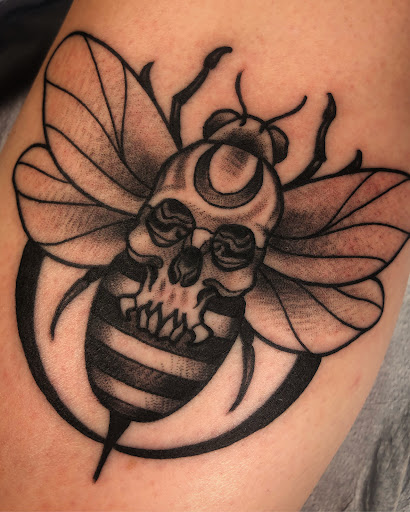 Explore ovo tattoo ideas, creative tattoo ideas in Marietta, available at The Queen Bee Tattoo and Piercing Parlour