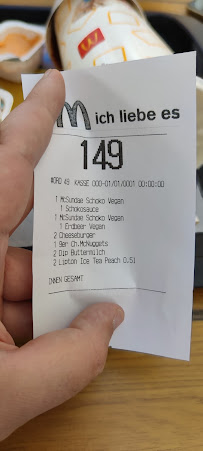 Menu / carte de McDonald's à Köthen (Anhalt)