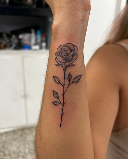 Explore girly sleeve tattoo ideas, creative tattoo ideas in Sanford, available at Luv Ink