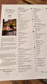 Carte du Botica Saloia à Sintra