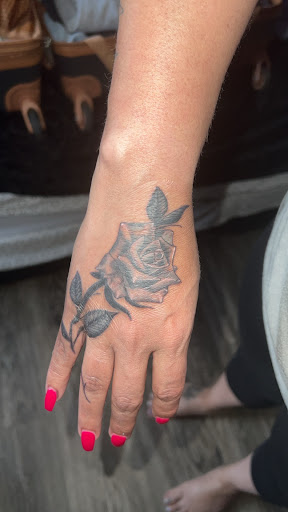 Explore thigh tattoo idea, creative tattoo ideas in Albuquerque, available at Archetype Tattoo Studio