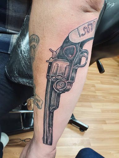 Explore soundwave tattoo ideas, creative tattoo ideas in Watertown, available at Evolution Ink