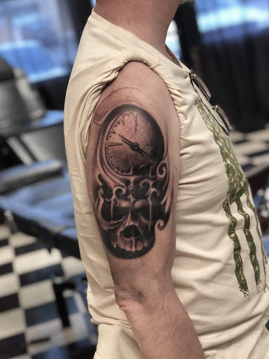 Explore tattoo cover up ideas on leg, creative tattoo ideas in Augusta, available at Mr. Tattoo