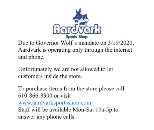 Sportswear Store «Aardvark Sports Shop», reviews and photos, 559 Main St #122, Bethlehem, PA 18018, USA