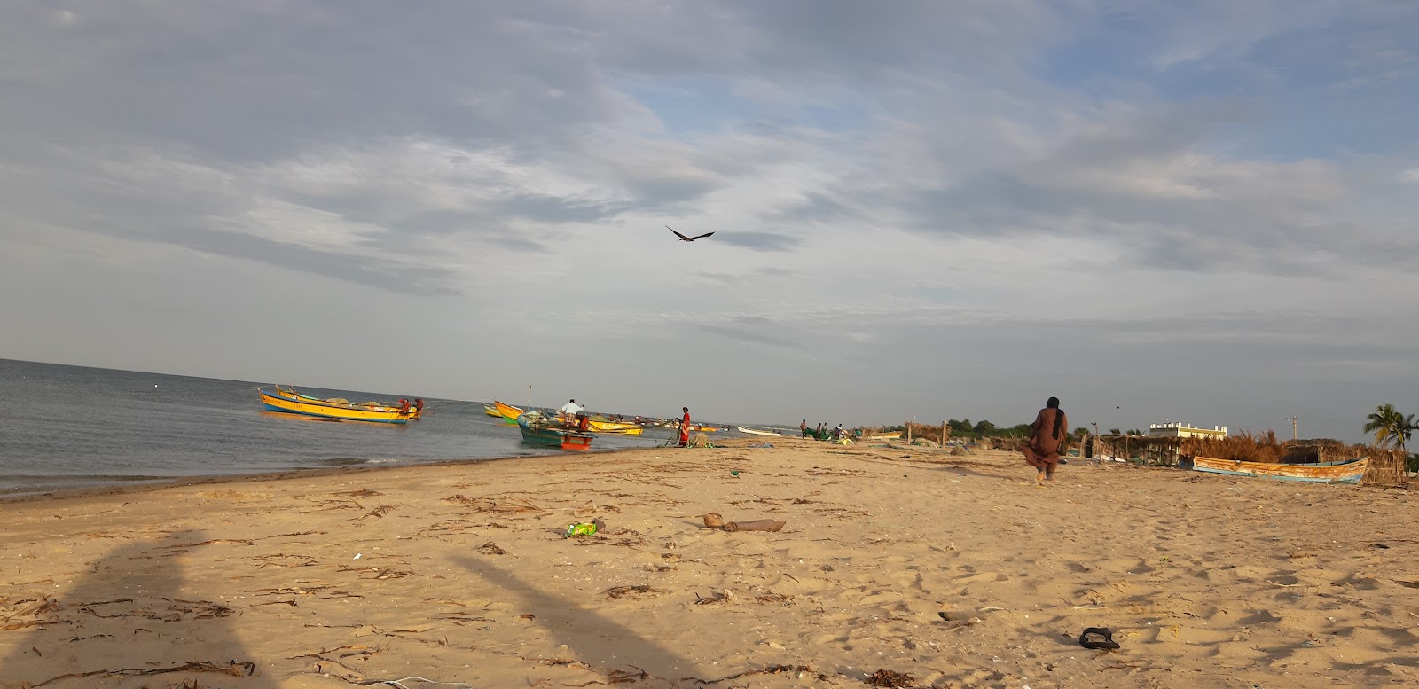 Foto av Alagankulam Beach och bosättningen