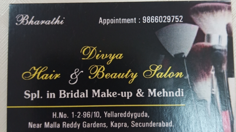 Divya Hair Beauty Salon In The City Secunderabad