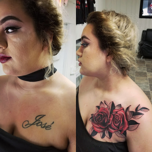 Explore tattoos inner bicep ideas, creative tattoo ideas in Albany, available at Tat Jones Ruthless Tattoos L.L.C.