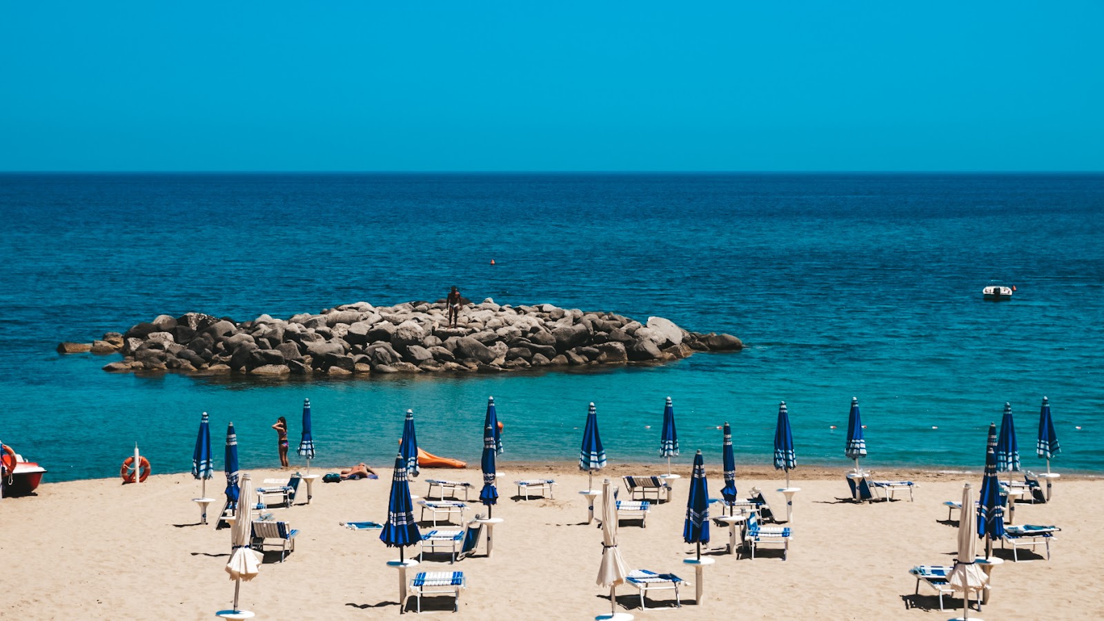 Foto van Spiaggia di Copanello en zijn prachtige landschap