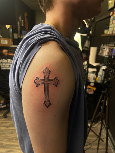 Explore mother and 2 sons tattoo ideas, creative tattoo ideas in Goose Creek, available at Red Kirin Tattoo