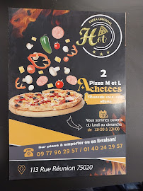 Hot Pizza à Paris carte