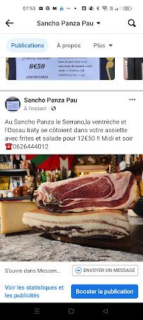 Sancho Panza Pau à Pau carte