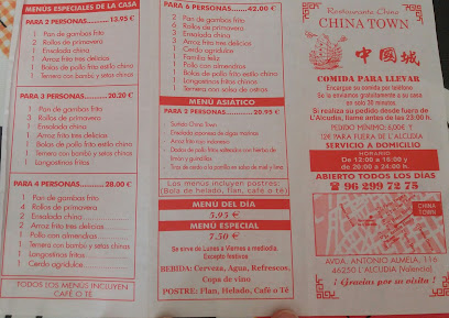 China Town - Restaurante Chino - Avinguda d,Antoni Almela, 116, 46250 L,Alcúdia, Valencia, Spain
