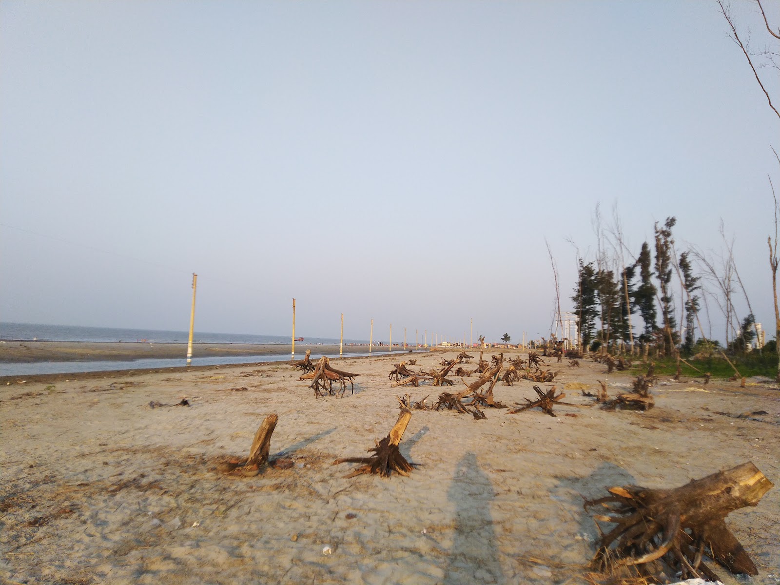 Fotografija Gangasagar Mohona Sea Beach in naselje