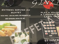 Ginza à Mérignac menu