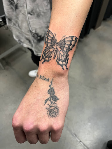 Explore notre dame tattoo ideas, creative tattoo ideas in Matthews, available at Divine Arts Tattoo Company