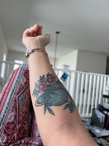 Explore shoulder tattoo ideas, creative tattoo ideas in San Diego, available at Above All Tattoo - Pacific Beach