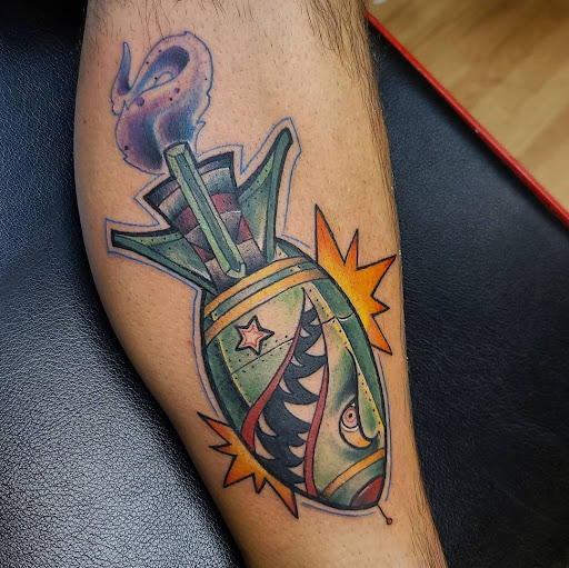 Explore foot tattoo ideas for men, creative tattoo ideas in Cedar Falls, available at The Iron Quill Tattoo Parlor