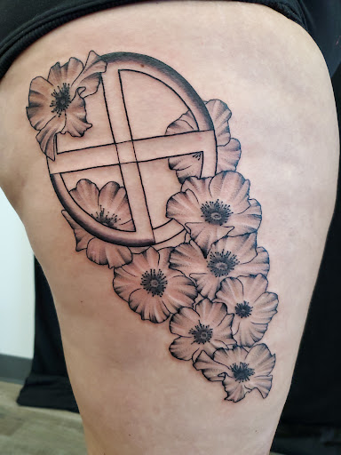 Explore small flowers tattoo ideas, creative tattoo ideas in Gilroy, available at 2911 Tattoo