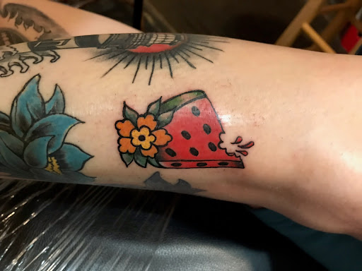 Explore star sleeve tattoo ideas, creative tattoo ideas in Roanoke, available at RailYard INK