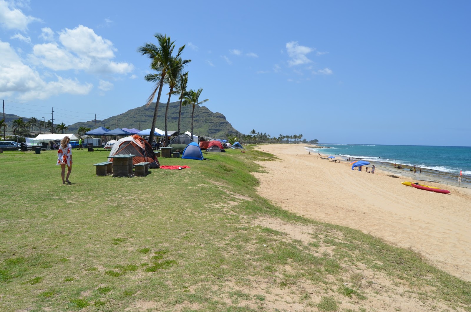 Foto av Ma'ili Beach Park med lång rak strand