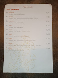 Menu / carte de Ambiente à Syke