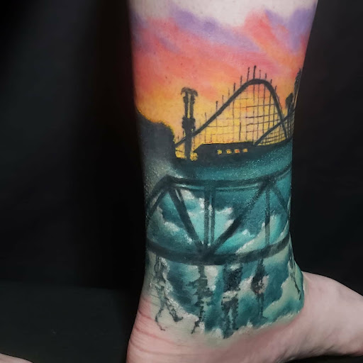 Explore fire tattoo ideas, creative tattoo ideas in Lagrangeville, available at Black Cherry Tattoo Studio NY