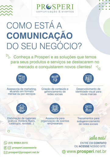 Logo da empresa - Prosperi Comunicação e Eventos