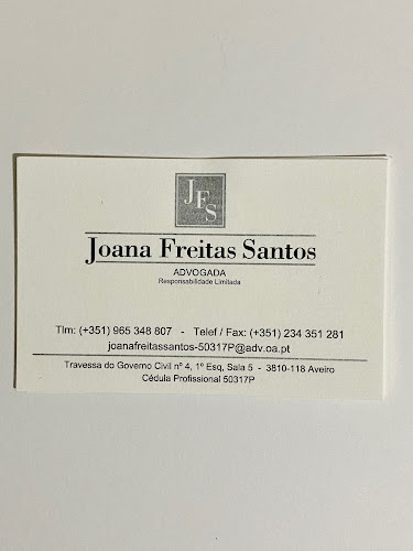 Joana Freitas Santos - Advogada - Aveiro