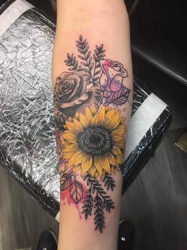 Explore arm piece tattoo ideas, creative tattoo ideas in Greenfield, available at Tattoos In Time Studio