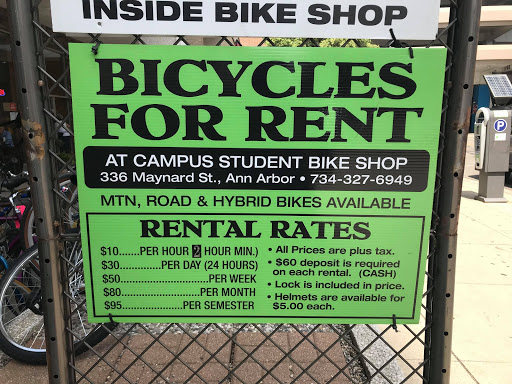 Bicycle Store «Campus Student Bike Shop», reviews and photos, 336 Maynard St, Ann Arbor, MI 48104, USA