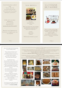 Menu / carte de La Cuisine de Valerie à Feyzin