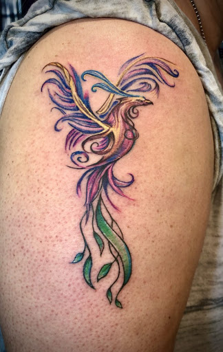Explore mens ankle tattoo ideas, creative tattoo ideas in Goshen, available at Lady Luck Studio
