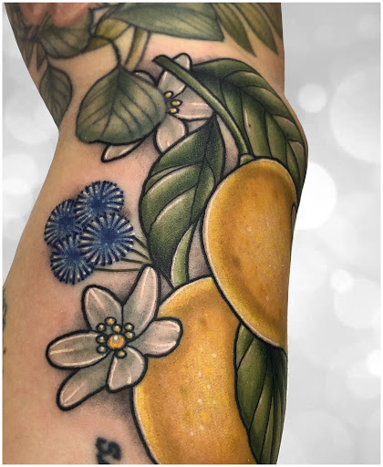 Explore middle finger tattoo ideas, creative tattoo ideas in Rockford, available at Delicious Ink Tattoo & Piercing