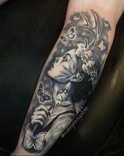 Explore stomach tattoo ideas for women, creative tattoo ideas in Melbourne, available at Bonnie n Clyde Tattoo Studio