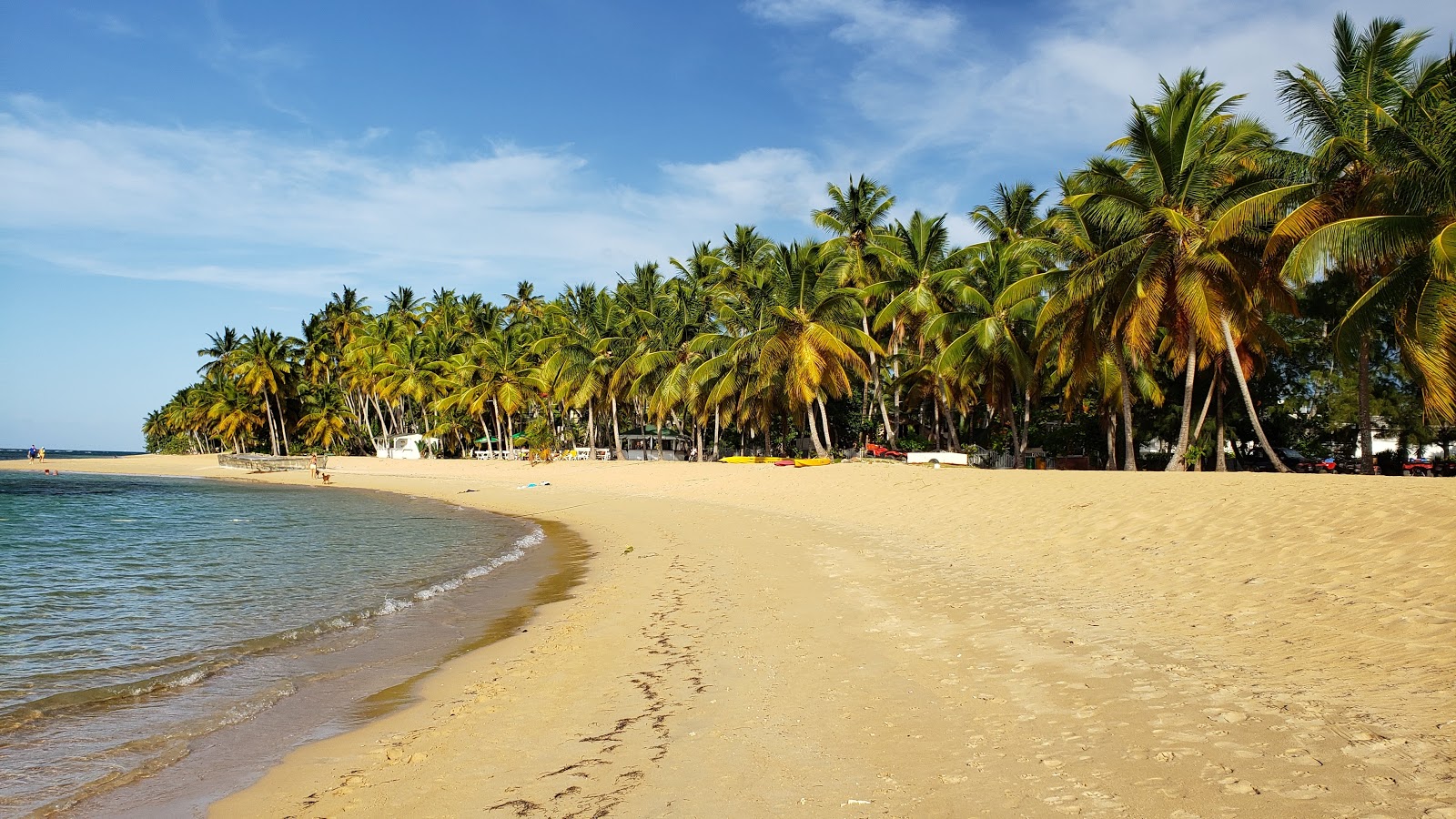 Foto de Playa Las Terrenas com água cristalina superfície