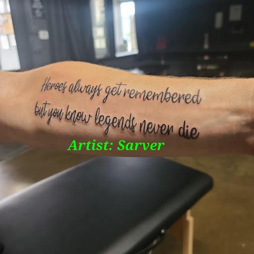 Explore arm mens tattoo ideas, creative tattoo ideas in Ottawa, available at Precision Art
